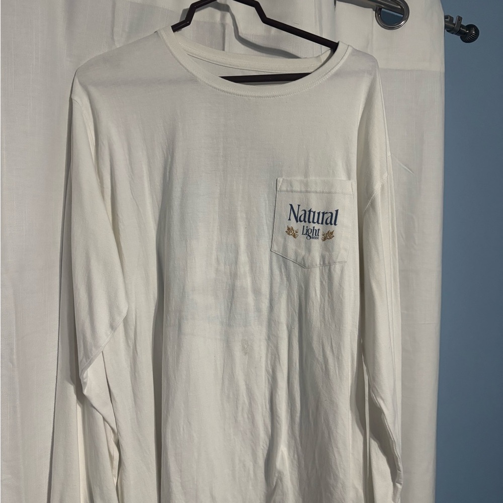Natural light White Long Sleeve Shirt